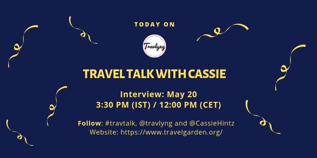 I’ll be talking all things #travel with <a href="/travlyng/">Travlyng</a> in 30 minutes – follow along or join in! ✈️ #travtalk #travelcommunity