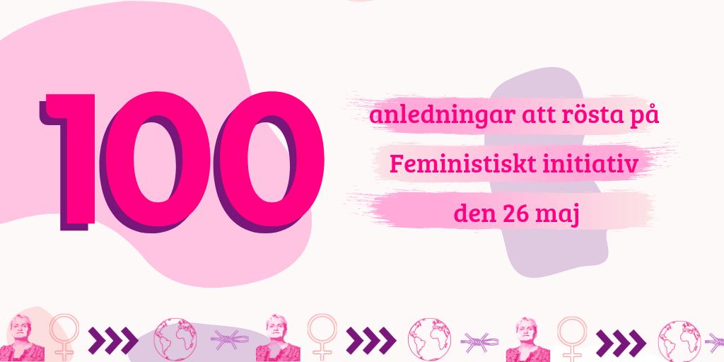 UngaFeminister's tweet photo. 💪🌸🌎 100 ANLEDNINGAR 🌎🌸💪
💗☮️🏳️‍🌈 ATT RÖSTA ROSA 🏳️‍🌈☮️💗

Nästa söndag måste vi välja om Soraya Post till Europaparlamentet. Varför? Se nedan ⬇️⬇️⬇️ https://t.co/RMR5cx6Y2s
