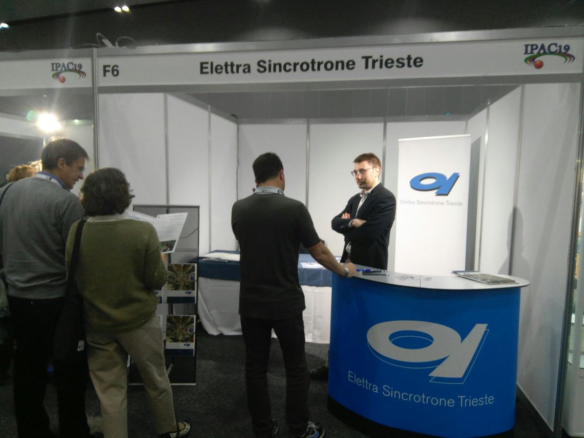 <a href="/elettra_ilo/">Elettra for Industry</a> <a href="/elettrasincro/">Elettra Sincrotrone Trieste</a> Starting #IPAC2019 Do you like our booth?😀😀😀