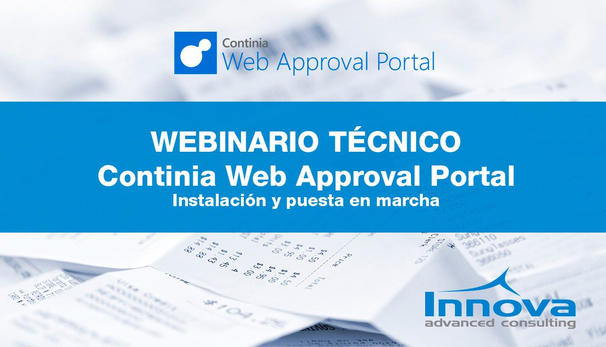 innovaac's tweet photo. Recordamos al partner de @Microsoft que el próximo webinario técnico que realizaremos será sobre Continia Web Approval Portal para Document Capture / Expense Management: Instalación y Puesta en marcha 💻.

💻 ¡Inscribíos ya porque las plazas vuelan! ✈️

https://t.co/Od1fM0k1px https://t.co/vJLjNDjPRP