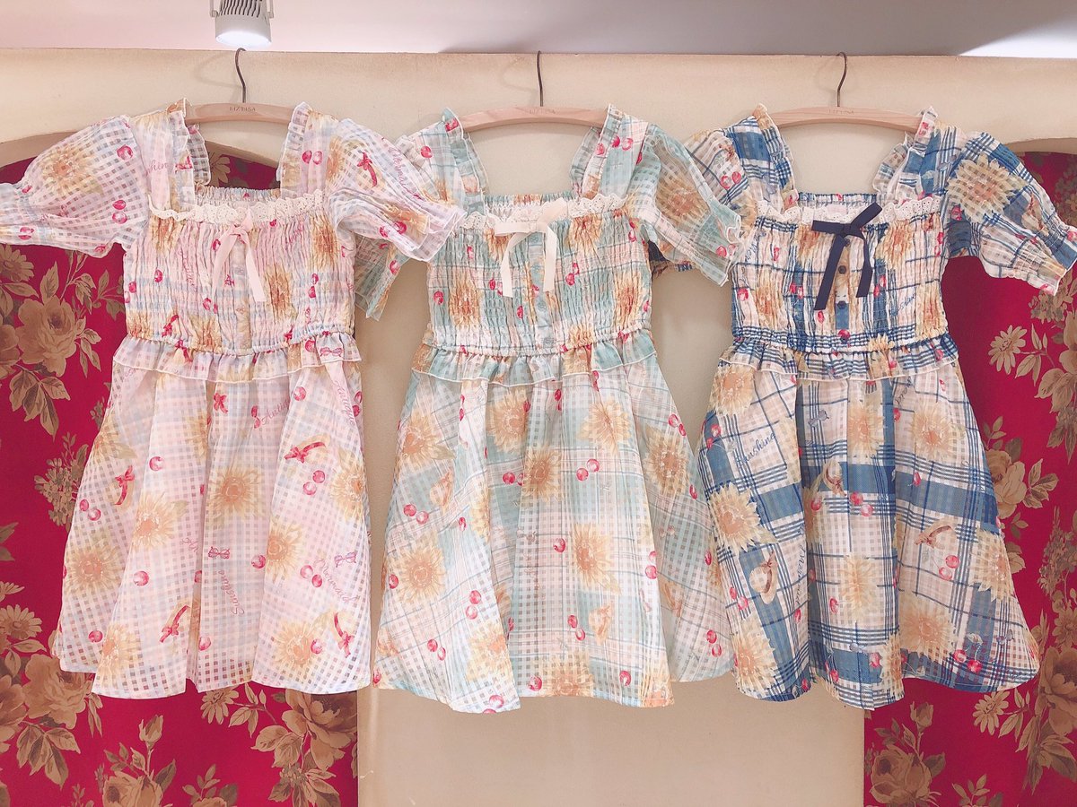 Liz Lisa 先週の売れ筋ranking 第1位 ひまわりチェックワンピース 193 6040 0 Pk Mint Nv 10 800 Tax T Co Pomk1stqoa ワンピース