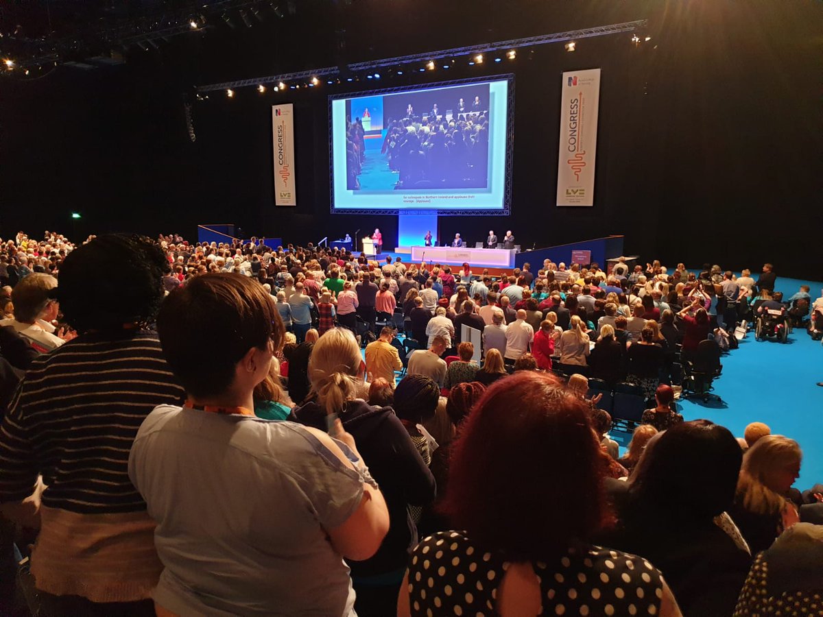 When the whole of congress stands in support of us in NI.#RCN19  #NINursesCommitted2Care #closethegaps