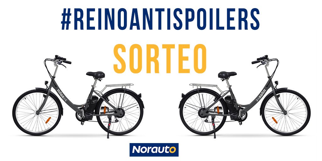 NorautoEspana's tweet photo. ¡Ha llegado la batalla final del #ReinoAntiSpoilers! 🔧Sorteamos 1 bici Nilox X5  para huir de los spoilers🚲:

👨🏻‍🔧Sigue a 
@NorautoEspana
 
⚔Haz Rt y menciona a tu amigo spoileador usando el hashtag  #MecánicosAntiSpoilers https://t.co/GmOjMM0RVe