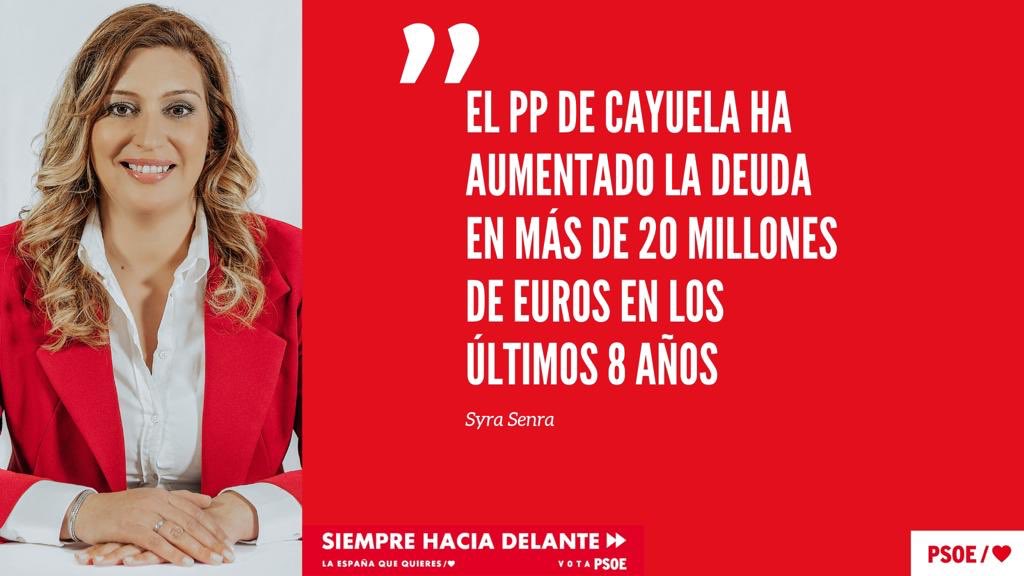 psoevalverde's tweet photo. Buenos días! Faltan 7⃣ días para el cambio/❤
Nos mintieron con la deuda. No solo no la han reducido, sino que la han aumentado el doble en 8 años. Esto se acaba el 26M/❤ porque se inaugura #UnNuevoTiempoParaValverde con Syra @SenraZarza #ValverdedelCamino https://t.co/KCQvaXiDlG