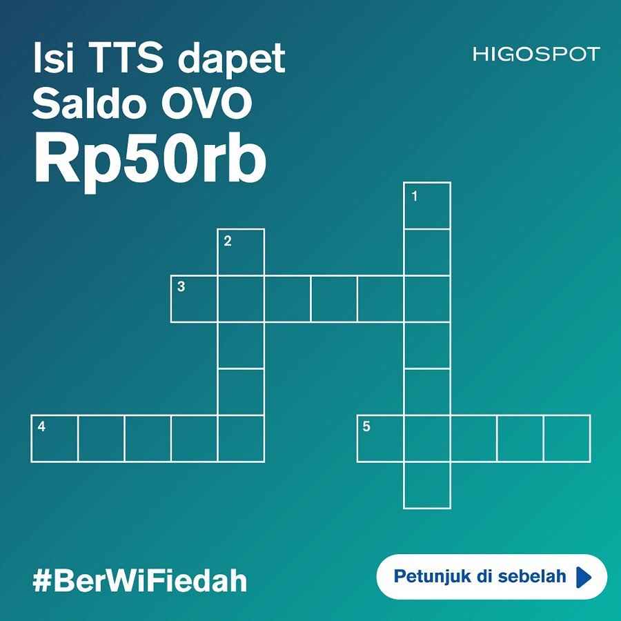 HIGO_spot's tweet photo. Kapan lagi main TTS dapet saldo OVO Rp50 ribu! Yuk, sambil ngabuburit nunggu buka puasa, mending main TTS dan biar makin seru aja temen kamu juga ya. Mau tau gimana cara ngisinya? Cek IG kita ya di sini https://t.co/XVgVoWwtZC

#higo #higospot #giveaway #quiz #kuisjakarta https://t.co/RkXFNfpJqN