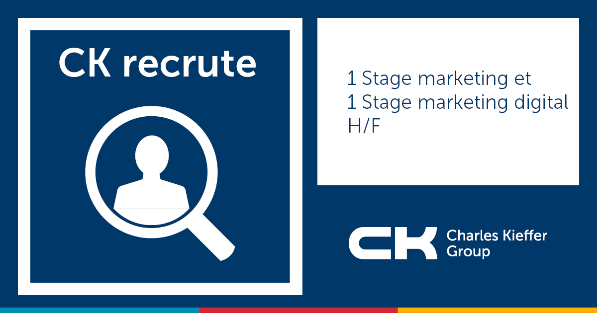 GroupeCK's tweet photo. Nous proposons des stages pour une durée de 12 mois à partir d'août/septembre ! Le marketing ainsi que le marketing digital vous plaisent ? Alors rejoignez notre équipe en postulant sur https://t.co/qWoyh4uzNN  #job #ckjobs #stage #etudiant #marketing #marketingdigital #ck https://t.co/wj28QYAibo