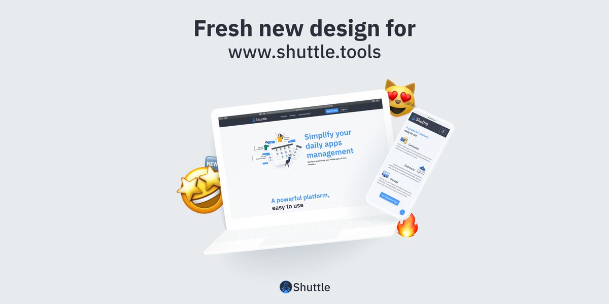Shuttle_Project's tweet photo. https://t.co/8N45SaoZzn just got a fresh new look! 🤩

Start using Shuttle for FREE to centralise, distribute and manage your apps, all from one place https://t.co/PIi6uTuTVf