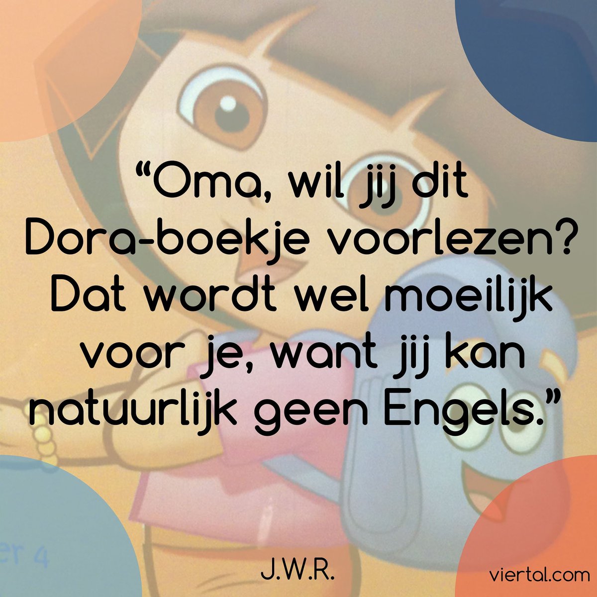 Wereldburger hier 💁‍♀️🇬🇧
-××××-
#oma #voorlezen #boekjelezen #boek #samenlezen #dora #doratheexplorer #engels #engelstalig #kinderboek #verhaaltje #quote #quotevandedag #kinderlogica #kinderquote #kleuterlogica #kleutersonderelkaar #gezin #gezinsleven viertal.com