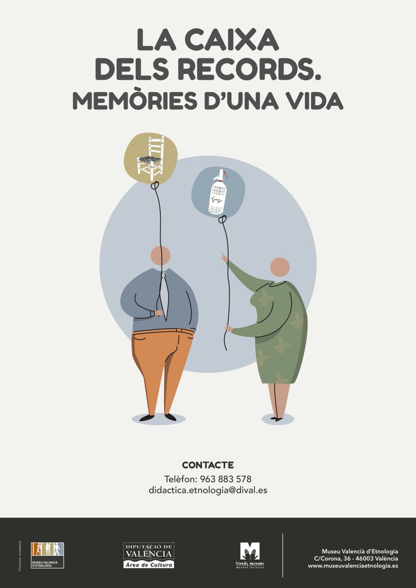 letnomuseu's tweet photo. 🙋♀️ #Etnofollowers! #MuVaEt impulsa el projecte #LaCaixaDelsRecords "Memòries d’una vida" per a persones amb #Alzheimer o unes altres #demències.
Voleu més info 👇?
https://t.co/rRE2lmNCO4
#FriendlyMuseums #MuseusInclusius
@dipvalencia @Culturadival @tacadetinta https://t.co/R7XmvemXEu