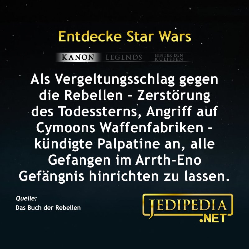 jedipedia's tweet photo. Ist ja wie bei #GameOfThrones hier! 🔥
https://t.co/BmrR5rNQzn
#Jedipedia #EntdeckeStarWars #Imperator #Emperor #Palpatine #Retaliation #Vergeltung #DeathStar #Cymoon #ArrthEno #Prison #Execution #Hinrichtung #DasBuchDerRebellen #TheRebelFiles https://t.co/MBEba60oML