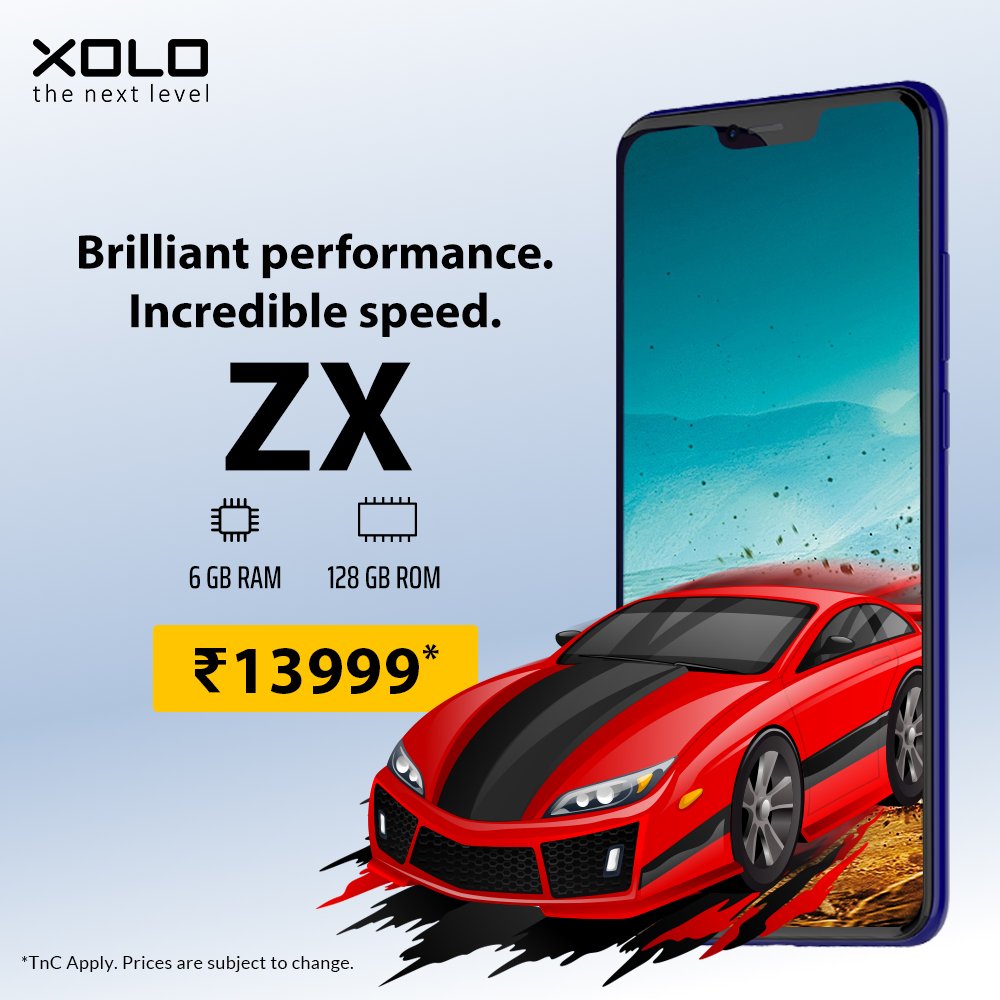 Xolo ZX comes with 6GB RAM that has incredible speed giving you brilliant performance, no matter the task. *TnC Apply. Get the ZX today -- amzn.to/2JHr0mj