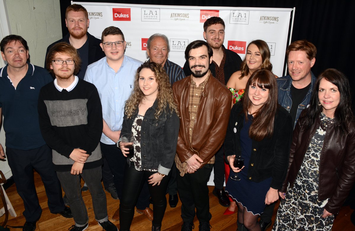 LA1Shortsuk's tweet photo. More lovely pics courtesy of our ace photographer @Darren_Andrews, including both our category winners for LA1 Best Film "Kaleidoscope", and Lancashire Audience Choice "Soil"! #filmfestival #ShortFilm  #indiefilmmaking https://t.co/ttiqplaTNy