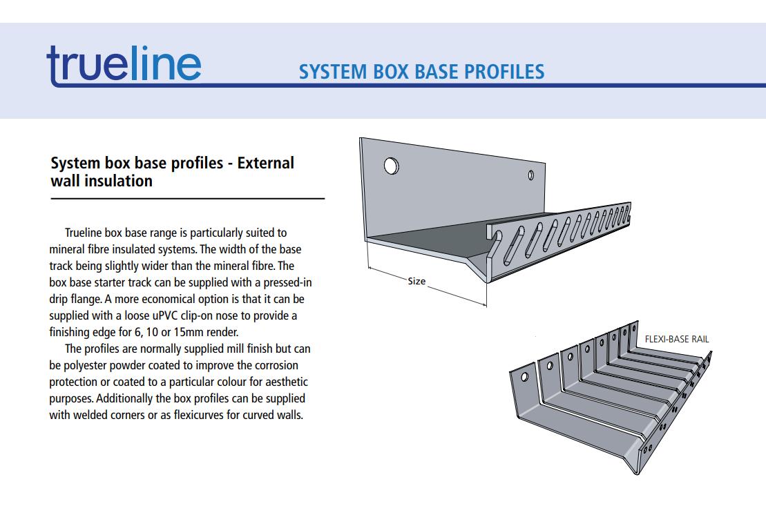 Truelineproduct's tweet photo. Why not try our Box Base profiles? Widely regarded as the best on the market! Call 01562 823267 or email enquiries@truelineproducts.co.uk #ewi #insulation #beads #aluminium #fabrication #WorcestershireHour #construction #builder #baserails #bestonthemarket #boxbase https://t.co/Aa4DfUnB0c
