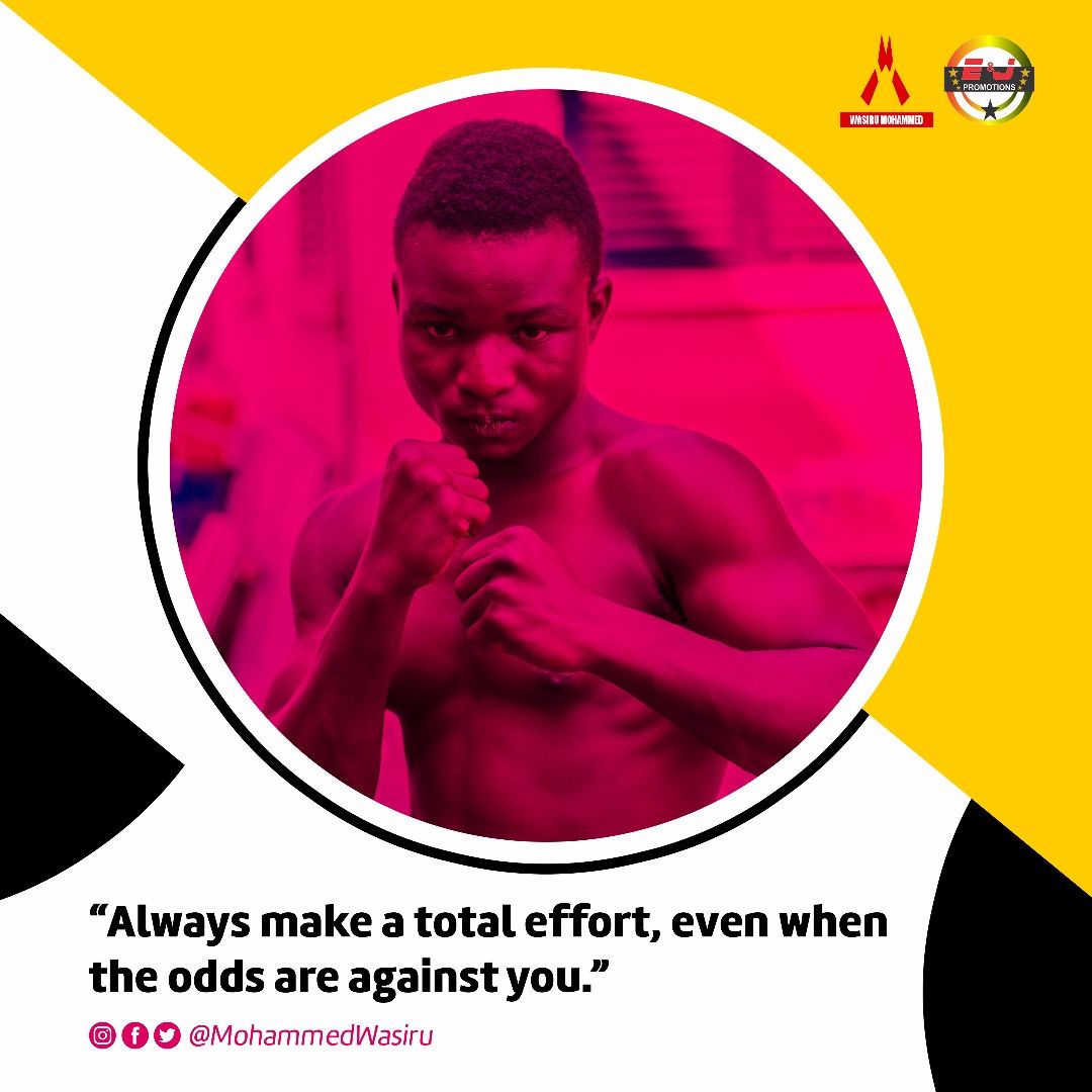 MohammedWasiru's tweet photo. Hello my friends, as you start a new week, I want to encourage you to always make a total effort, even when the odds are against you. #WasiruMohammed #ChampQuotes #Pain4Gain https://t.co/mWP7IFTqxW