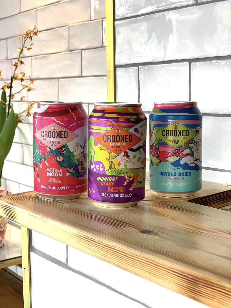 Light, fruity and refreshing, our <a href="/crookedbevco/">CrookedBeverageCo</a> alcoholic sodas are a great addition to our menu. All natural ingredients and made with real fruit juices 🤗 #theshufflehouse #crooked #tunbridgewells #soda #fruit #realfruit #drinks #drinking #vegan #newrestaurant #alcoholicsoda