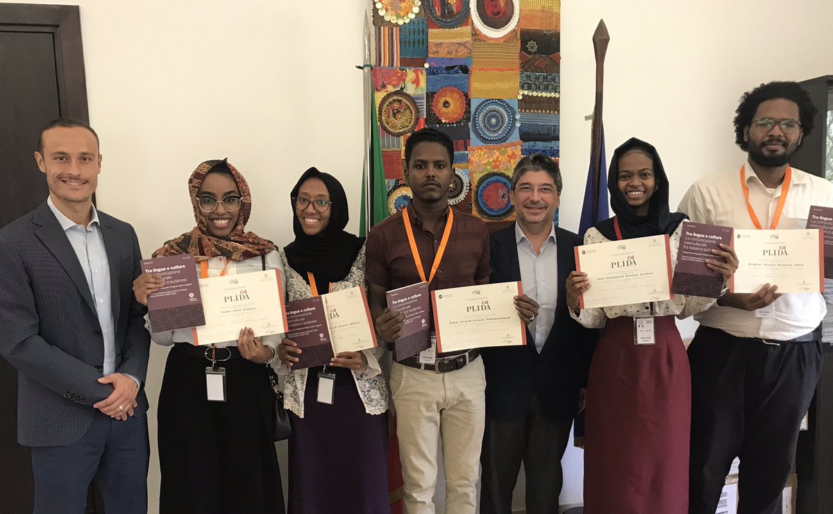 ItalyInSudan's tweet photo. 100000 congrats 2 our beloved #sudanese students 4 splendid @la_dante #PLIDA B1 in #Italian language exam! Courageous, talented they are members of the big #italosudanese family in #Sudan. We count on you as messengers of the #SistemaItalia here and worldwide. Ad maiora! ๐ฎ๐น๐น๐ธ๐ฉ https://t.co/KgWIL0qchQ