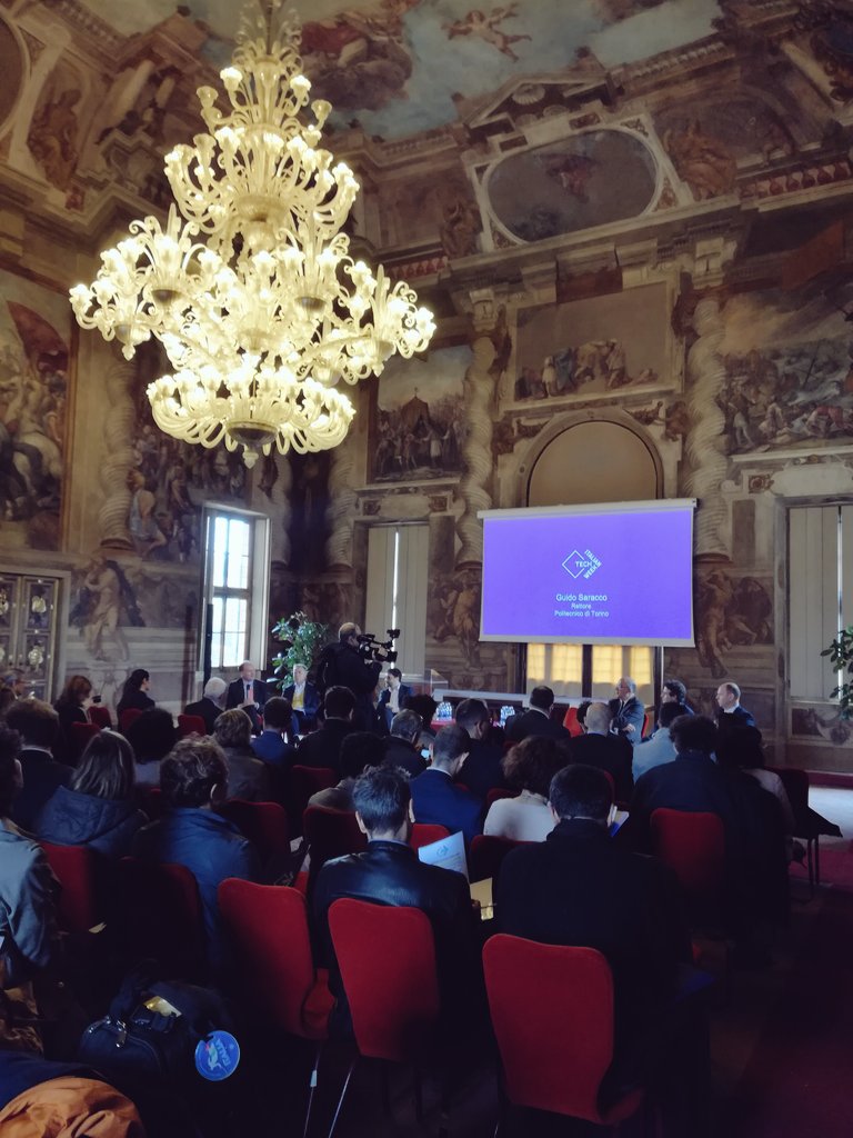 Oggi siamo alla conferenza stampa di <a href="/ItalianTechWeek/">Italian Tech Week</a>: dal 24 al 30 giugno, tantissimi eventi professionali, formativi e di informazione a #Torino coinvolgeranno più di 50 aziende e realtà italiane e internazionali #ITW #ItalianTechWeek