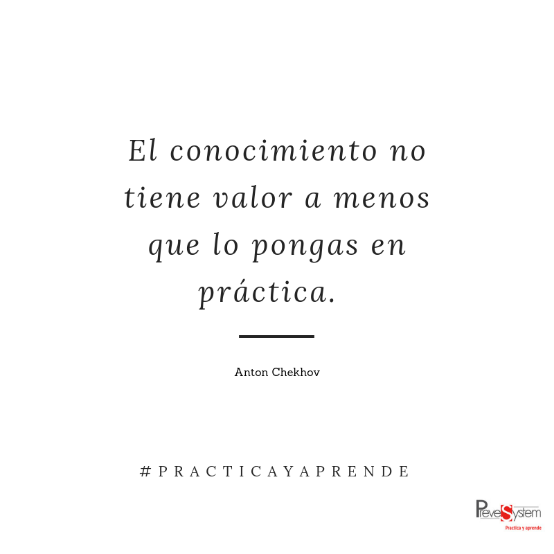 prevesystem's tweet photo. 👌La práctica nos muestra cosas que en la teoría no aparecen, por eso:
✔️El conocimiento no tiene valor a menos que lo pongas en práctica.
#felizlunes #practicayaprende https://t.co/KXUCmBUPg9