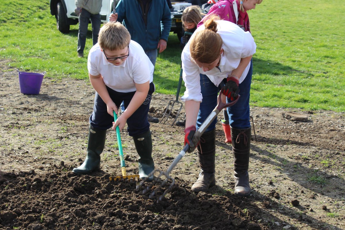 beekeepingkids's tweet photo. The children are creating a large #pollinator #bee patch to encourage &amp; support more species into our grounds hopefully to do our bit to stop the loss of so many important species of #bees #WorldBeeDay #children looking after the future @britishbee @BumblebeeTrust https://t.co/gmP09UT06U