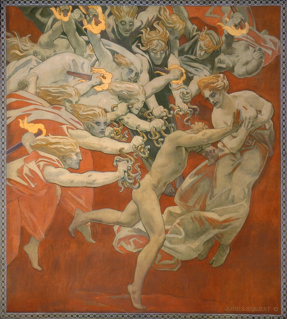 artistsargent's tweet photo. Orestes Pursued by the Furies, 1921 #neoclassicism #sargent https://t.co/c6YN4ZzLWK