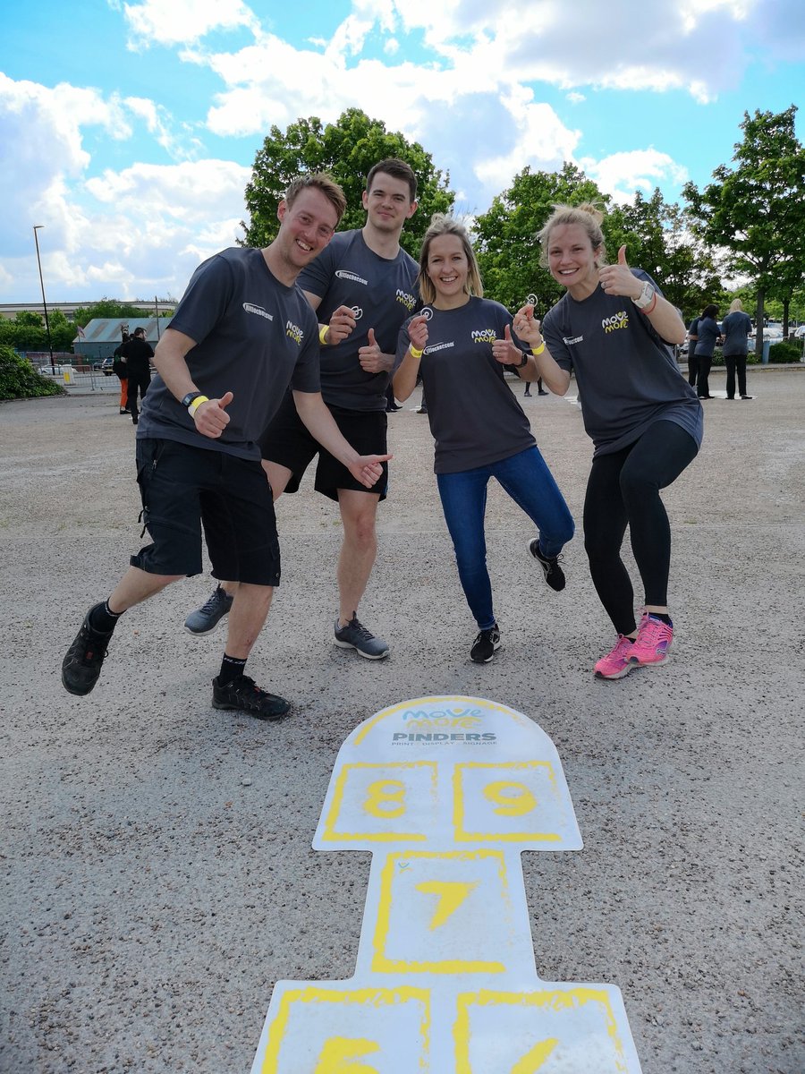 Anna_Myers1's tweet photo. Warmed up ready to smash the hopscotch world record @movemoresheff launch representing @CSES_shu @HQuirky @DrGarethJones @AlextheBugg https://t.co/4ngR2iGnC9