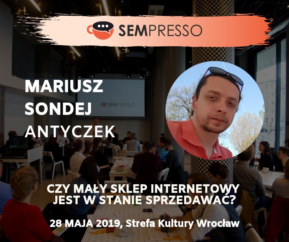 FoxStrategy's tweet photo. Drugim z grona Prelegentów i Gości tej edycji SEMPRESSO jest Mariusz Marek Sondej 🤩
Na SEMPRESSO #2 Mariusz wystąpi z prezentacją "Czy mały sklep internetowy jest w stanie sprzedawać?"
Jesteście ciekawi? Zarejestrować się (BEZPŁATNIE) możecie tu: 
▶︎ https://t.co/5TQwdGxB4G ! https://t.co/xyGYv9uSWa