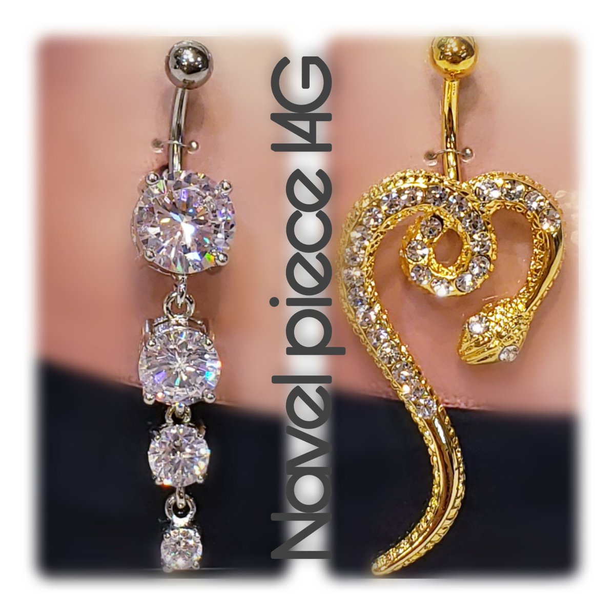 joy_parco's tweet photo. ｢🌟New‼へそピアス🌟｣
(１)：キュービックキラキラピアス✨
( 2 )：The定番‼ヘビへそピ🐍✨
今からの季節🌞🌴にピッタリのへそピです♥
ヘソ出しのお洋服にもよく似合います(〃艸〃)
✱キュービックキラキラピアスLAST1点です‼✱
#熊本パルコ #アクセサリーJOY 
#へそピアス #夏に向けて♥ https://t.co/9ioJvufPqP