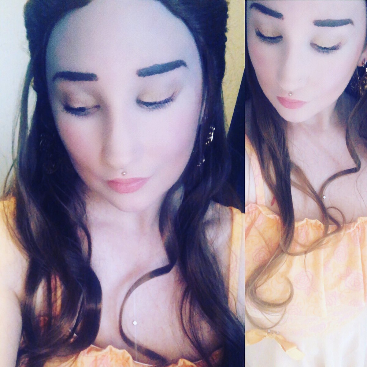 motionlessguren's tweet photo. Modern Belle today 😅 #dress by @emp_de #beautyandthebeast 🥀 #helloinsta #selfie #snapchatcamera #gothicgirl in #princessfever #crazygirl #brunette #wig #taleasoldastime #modernbelle #piercedgirl #goldenpiercings https://t.co/9e2F2qeK7K