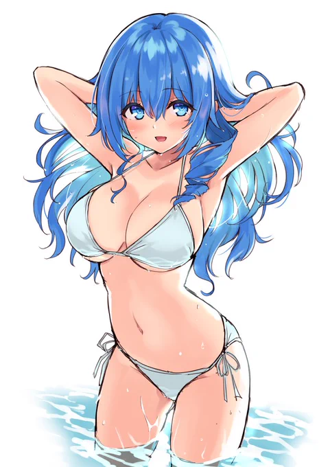 水もしたたる藍さんらくがき 