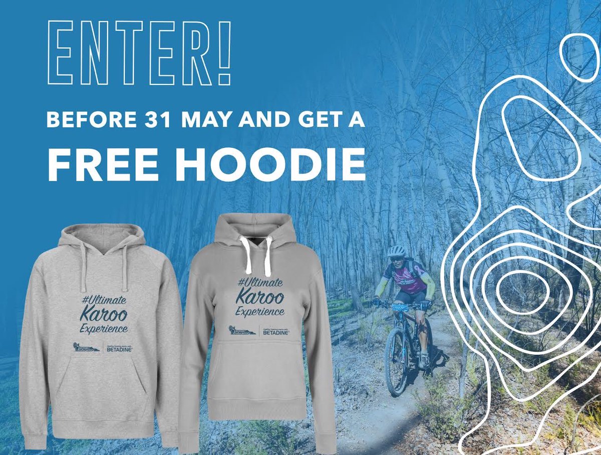 UrbanGoat_SA's tweet photo. We have partnered with Betadine South Africa to give you this Custom #ULTIMATEKAROOEXPERIENCE Hoodie! Over 350 participants have claimed theirs!

ENTER before 31 May to get your FREE hoodie valued at R550! – https://t.co/QdR7IQgry4 https://t.co/UzDlZjsIJF