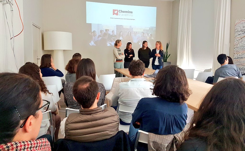 Présentation de l'association @cheminsdavenirs dans le cadre de la #FondationSycomore, qui accompagne les jeunes de la #FrancePériphérique.