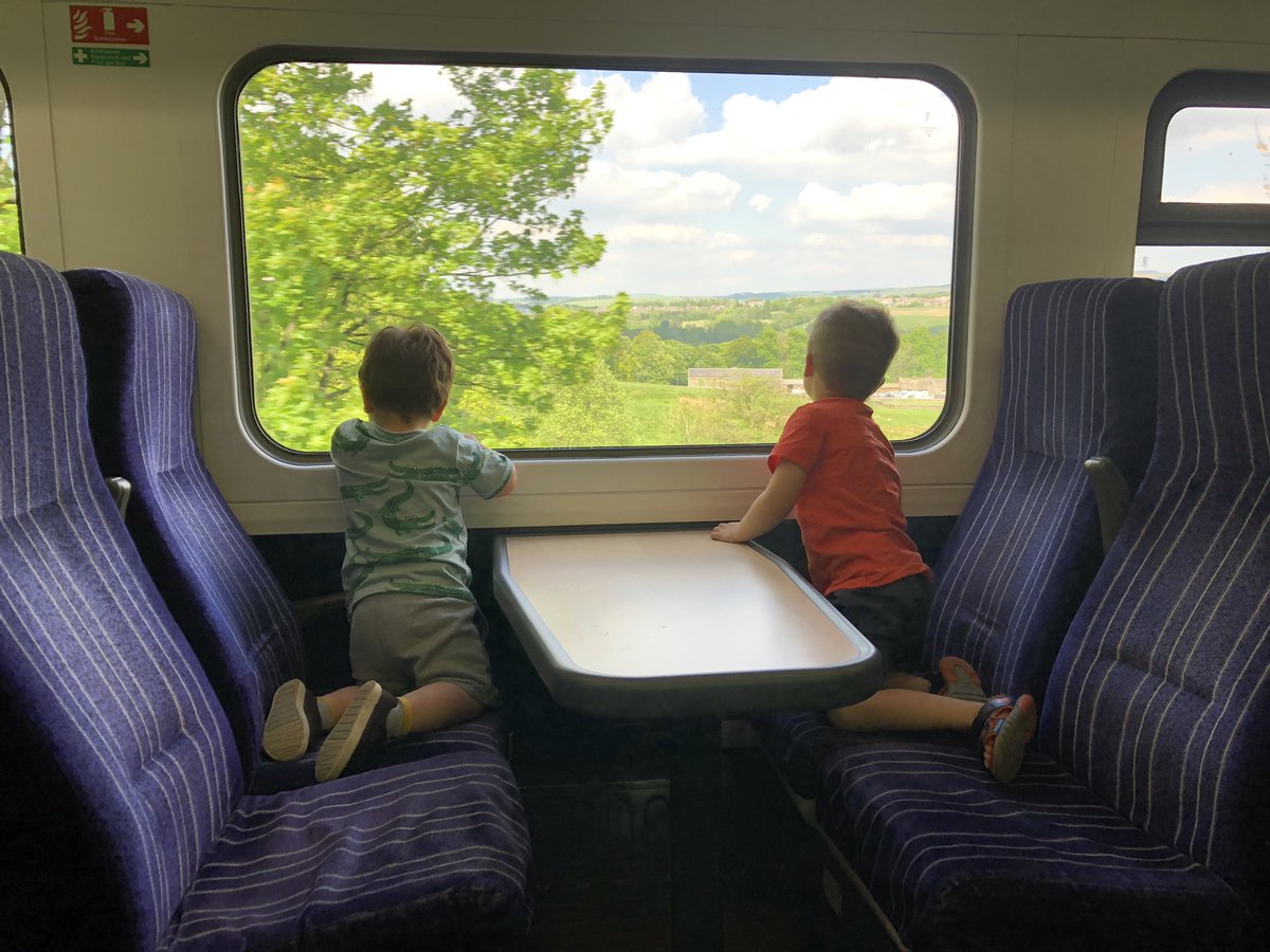 2 happy travellers on their #trainadventure @northernassist