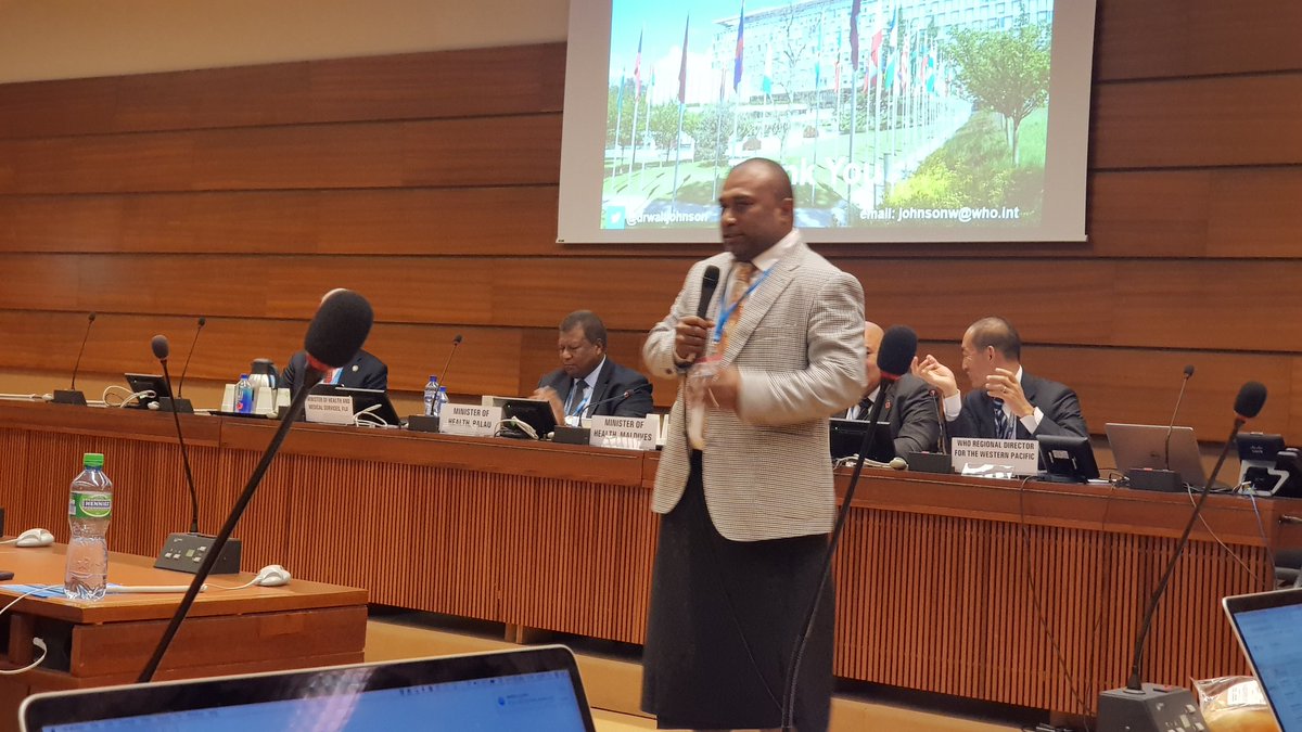 'There is no #SafeSurgery without #SafeAnaesthesia, without nurses, without biomedical equipment, without oxygen, without running water, without electricity.' - Dr. Ifereimi Waqainabete, surgeon and Minister of Health of Fiji #WHA72 #GlobalSurgery #SurgeryUHC @DrTedros