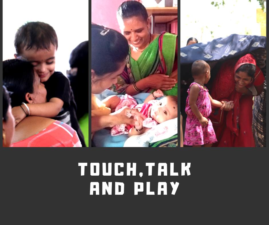 aarambh_mgims's tweet photo. Right since birth, babies feel someone should talk to them, lovingly embrace them, respond and play with them.
Touch, Talk, and Play are important for the holistic development of a child.
Let's #TouchTalkPlay.
#EarlyMomentsMatter
UNICEF India https://t.co/44eXjxiUjs