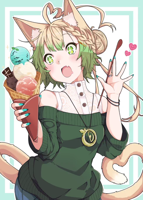 アタランテ。英霊も甘味の前ではこの通り… #FGO 