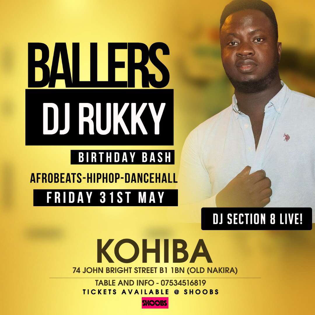 kohibalounge's tweet photo. MAY 31st FRIDAY @kohibalounge B11BN Birmingham #Ballers “ DJ RUKKY’s Exclusive Birthday Party #ballers #lit #djs #celebs https://t.co/m38Dfyafnf