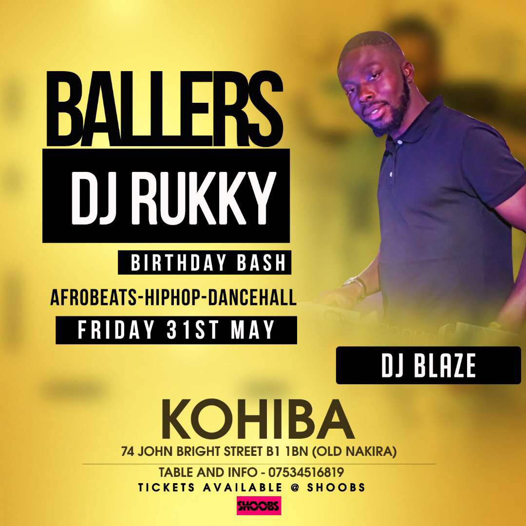 kohibalounge's tweet photo. MAY 31st FRIDAY @kohibalounge B11BN Birmingham #Ballers “ DJ RUKKY’s Exclusive Birthday Party #ballers #lit #djs #celebs https://t.co/m38Dfyafnf