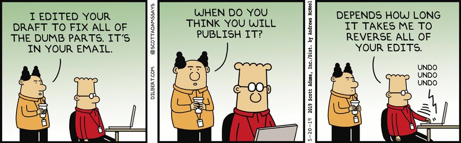 SophieDanby's tweet photo. Never has a #Dilbert comic resonated with me more 😂 😂 #marketing https://t.co/7pI9TbaOcD