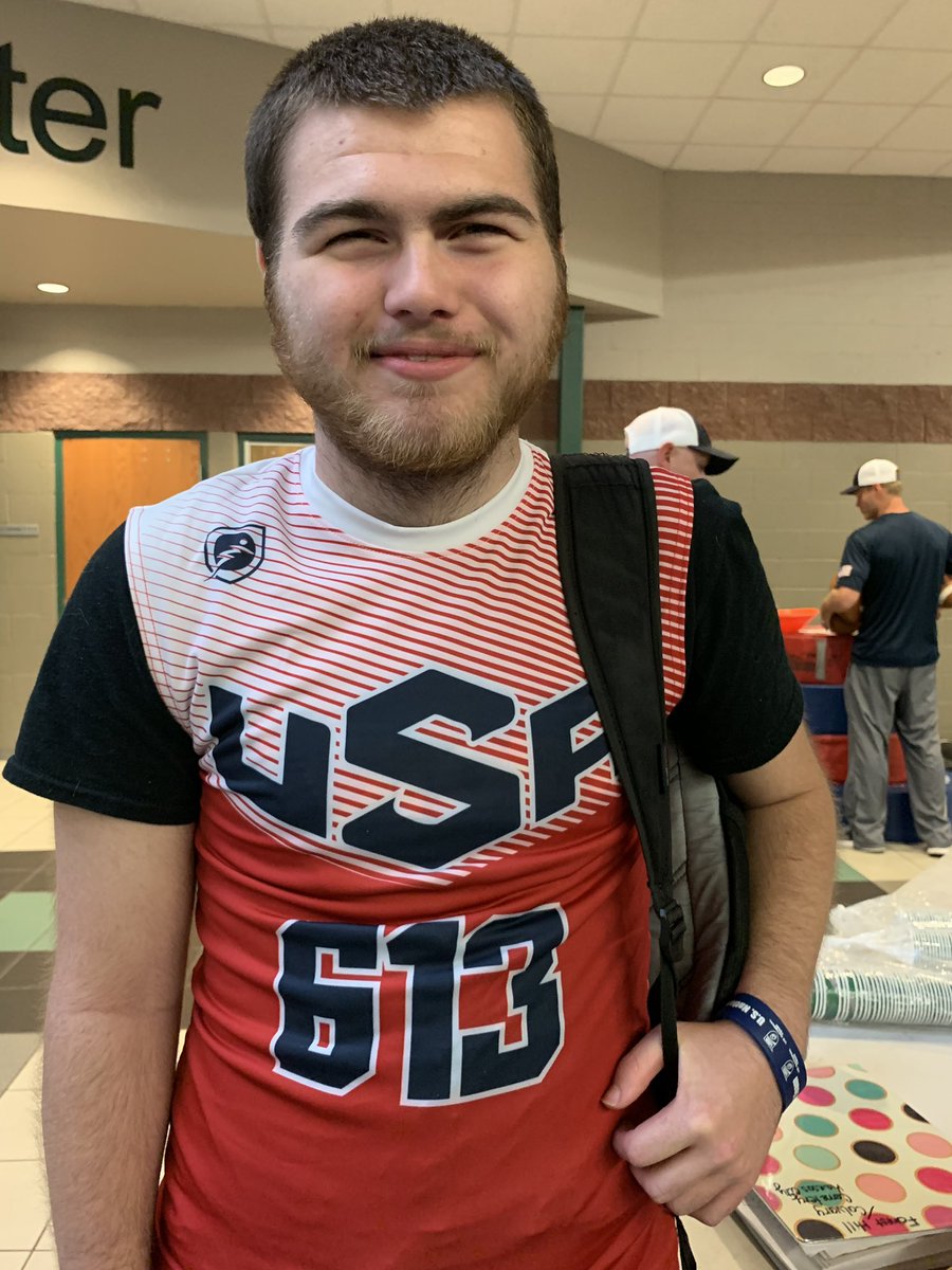 MaynardKeiffer's tweet photo. Had such a great time @usafootball this weekend! I got some amazing feedback to help me be a better player and teammate going into my Senior year and have already made plans to follow their advice! #usaallin #dreaminbig #gotwork2do #gameon https://t.co/FBk0dfdX3q