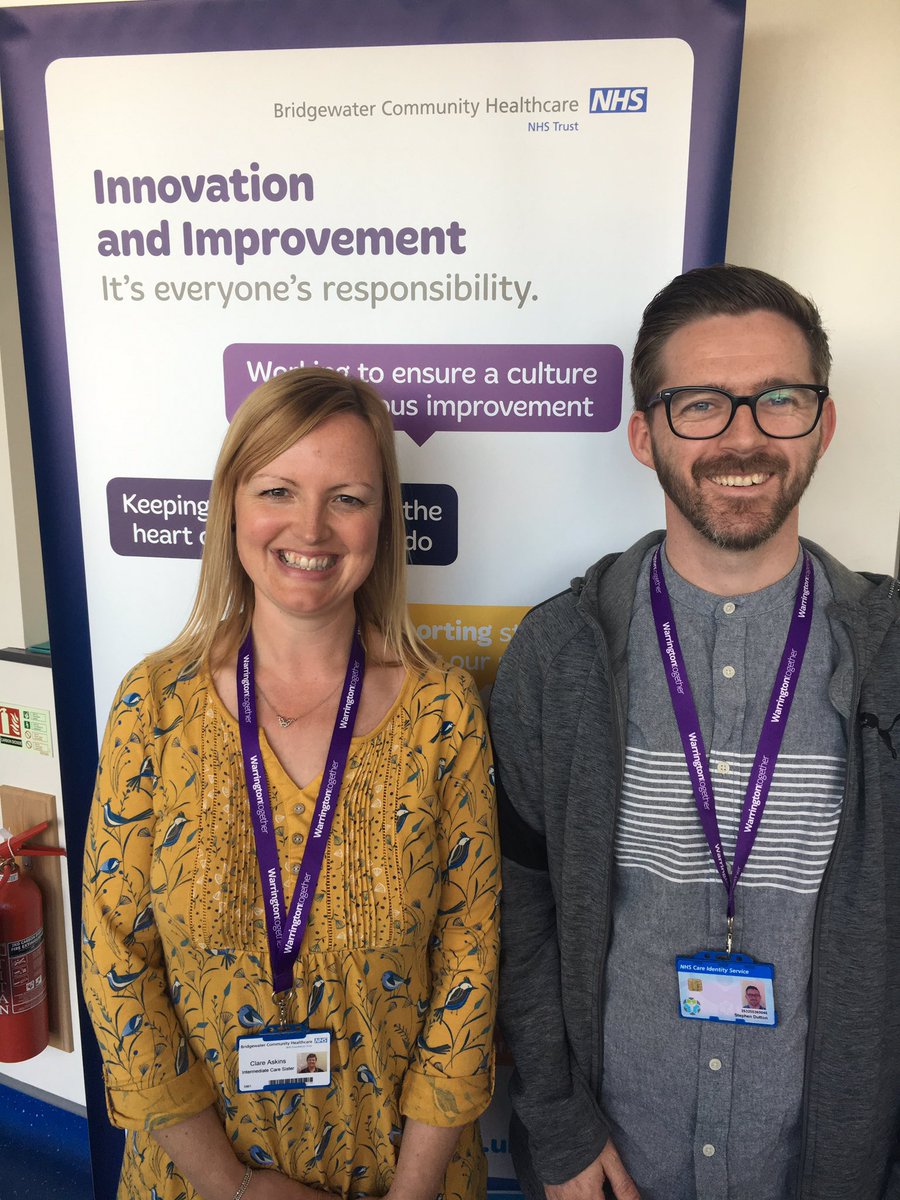 saramarieblack1's tweet photo. Welcoming Clare & Stephen Associate Community Matrons π #future #frailty @WarringtonICP @Bridgewater_NHS @WHHNHS @suzeburton @atomicallyblond @SpudTatham @WarringtonCCG @WarringtonBC https://t.co/PGlx3ofaME