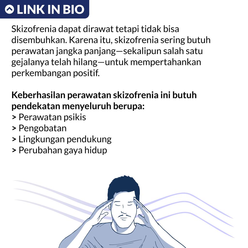 SeribuTujuan's tweet photo. Skizofrenia sering butuh perawatan jangka panjang—sekalipun salah satu gejalanya telah hilang—untuk mempertahankan perkembangan positif.
#SeribuTujuan #MentalHealth #KesehatanMental #Indonesia #skizofrenia #selfcare #CerdasMentalBersamaST #InFocusST https://t.co/4eFy41fvqO