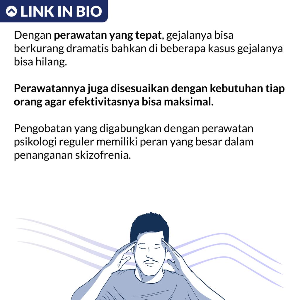 SeribuTujuan's tweet photo. Skizofrenia sering butuh perawatan jangka panjang—sekalipun salah satu gejalanya telah hilang—untuk mempertahankan perkembangan positif.
#SeribuTujuan #MentalHealth #KesehatanMental #Indonesia #skizofrenia #selfcare #CerdasMentalBersamaST #InFocusST https://t.co/4eFy41fvqO