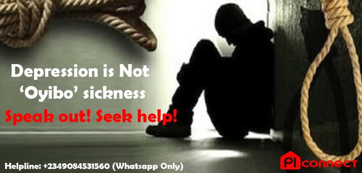 dennisakagha's tweet photo. Depression is not 'Oyibo' sickness. 
Speak out! Seek help! 

@PLconnectNG @JustCareNG https://t.co/yoUxXFrFYD
