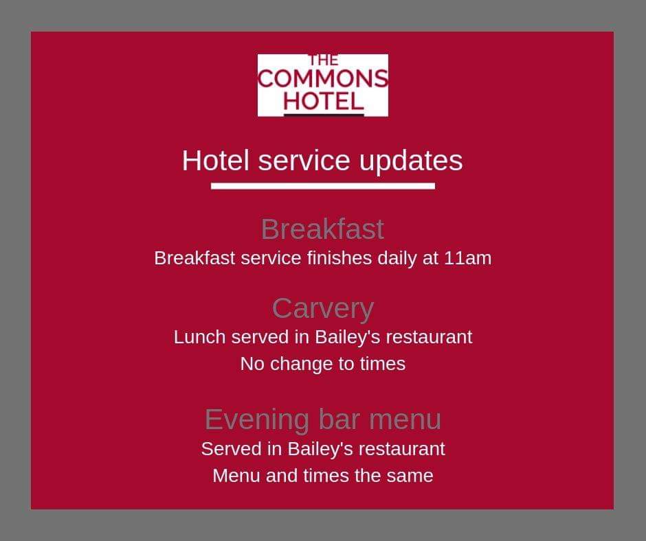 Just some updates in relation to service at the Hotel 🙂 We'll keep you posted with any further updates as the week goes on. Thank you all for your patience #Update