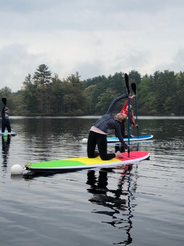 Great SUPYoga class with SUPYO Boston at Harold Parker on Friday! These students rocked it! #opportunities #yogaatNAHS
