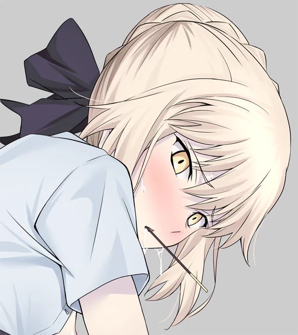 ファンティアに投稿しました!「JKセイバーオルタ2高解像度エロ差分(png12枚)」  #Fantia #ファンティア 