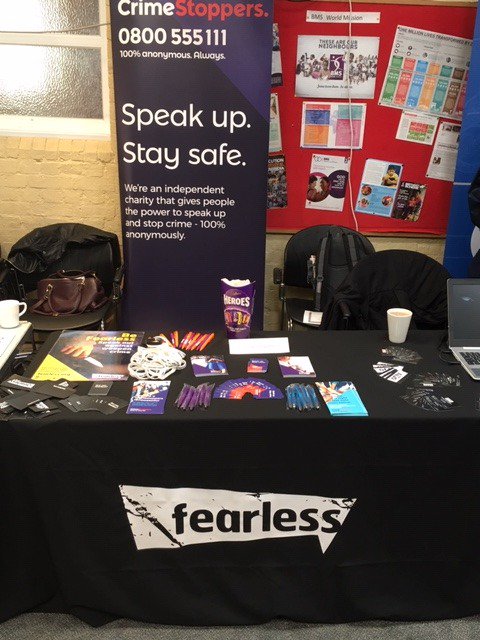 FearlessORG's tweet photo. @JadeChristie5 our Fearless outreach worker for London, visited the communities and knife crime; keeping Merton safe event this weekend and got to meet lots of lovely people who want to make a difference in Merton! #BeFearless #FearlessLondon #FearlessAgainstCrime #Empowerment https://t.co/hxdTcVm4XZ
