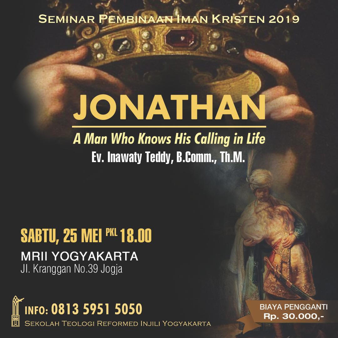 MRIIYogyakarta's tweet photo. Yonatan adalah orang yang lebih mementingkan panggilan Tuhan bagi dirinya, Ia bahkan rela melepaskan jabatan raja dengan tulus.

SPIK : Jonathan: A Man Who Knows His Calling in Life"
Segera daftarkan diri

#Yogyakarta #events #Christianity #KristenYogyakarta #SPIK #Seminar #Iman https://t.co/x3KDFSxHiK