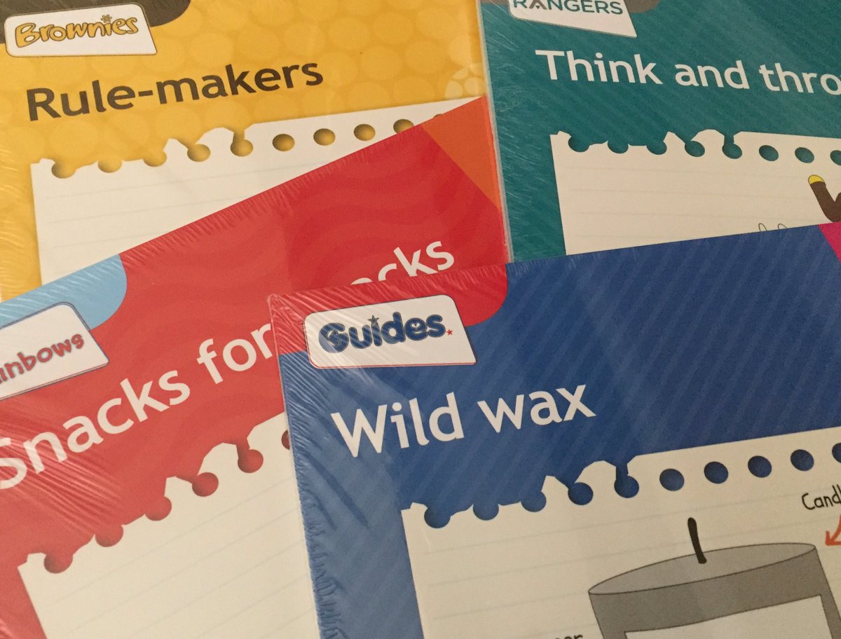 BathGuideShop's tweet photo. Unit meeting activity packs 5 have arrived, ready for the shop this afternoon noon @GirlguidingBath https://t.co/XVQJHAZcw1