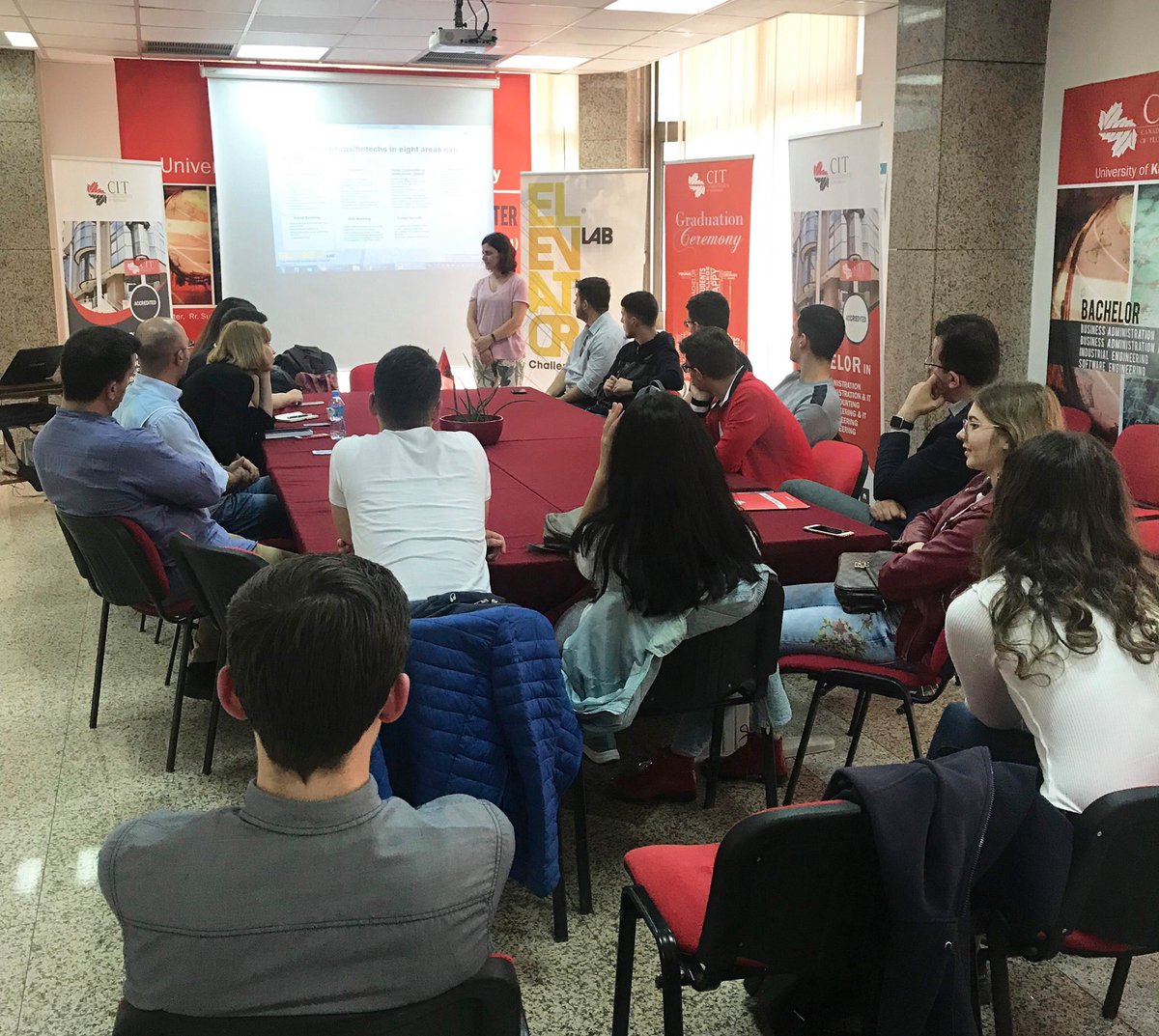 BusinessMagAl's tweet photo. Ditën e Premte ishim të pranishëm tek Canadian Institute of Technology, për të prezantuar Elevator Lab Challenge, programin e Raiffeisen Bank Shqiperi &amp; Kosovë.

Aplikimet janë ende të hapura deri më 3 Qershor.

Për më shumë informacion vizitoni: https://t.co/HvRiyTxoya https://t.co/eowowLrypy
